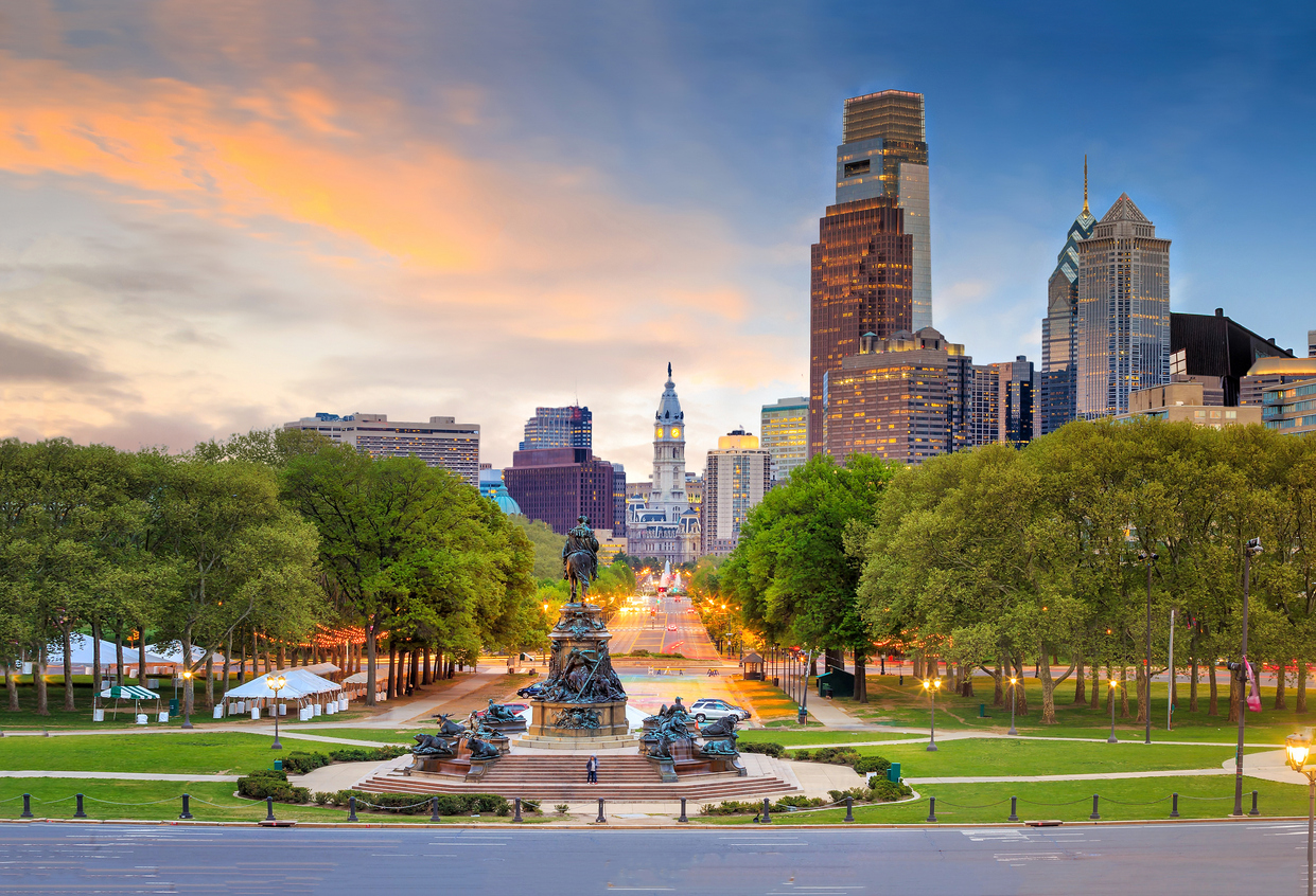 Panoramic Image of Philadelphia, PA